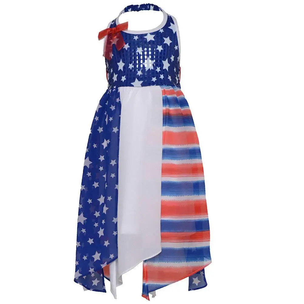 red white and blue dress for girl