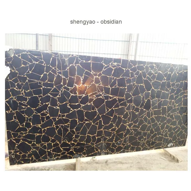 Obsidian Slab For Build Decoration Countertop Wall Buy Obsidian
