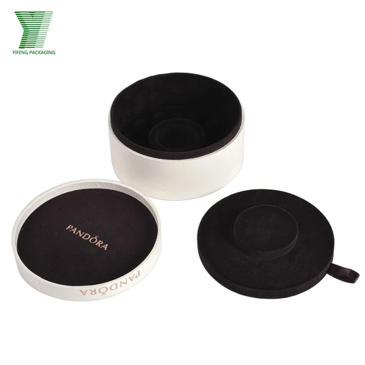 

Factory elegant customized pendant jewelry round box earring showcase sets superior quality paper gift box with velvet foam, As customer requirement