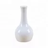 ceramic fancy white long vase