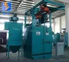 Q378E Double Hanger hooking sand peening chamber shot blasting machine