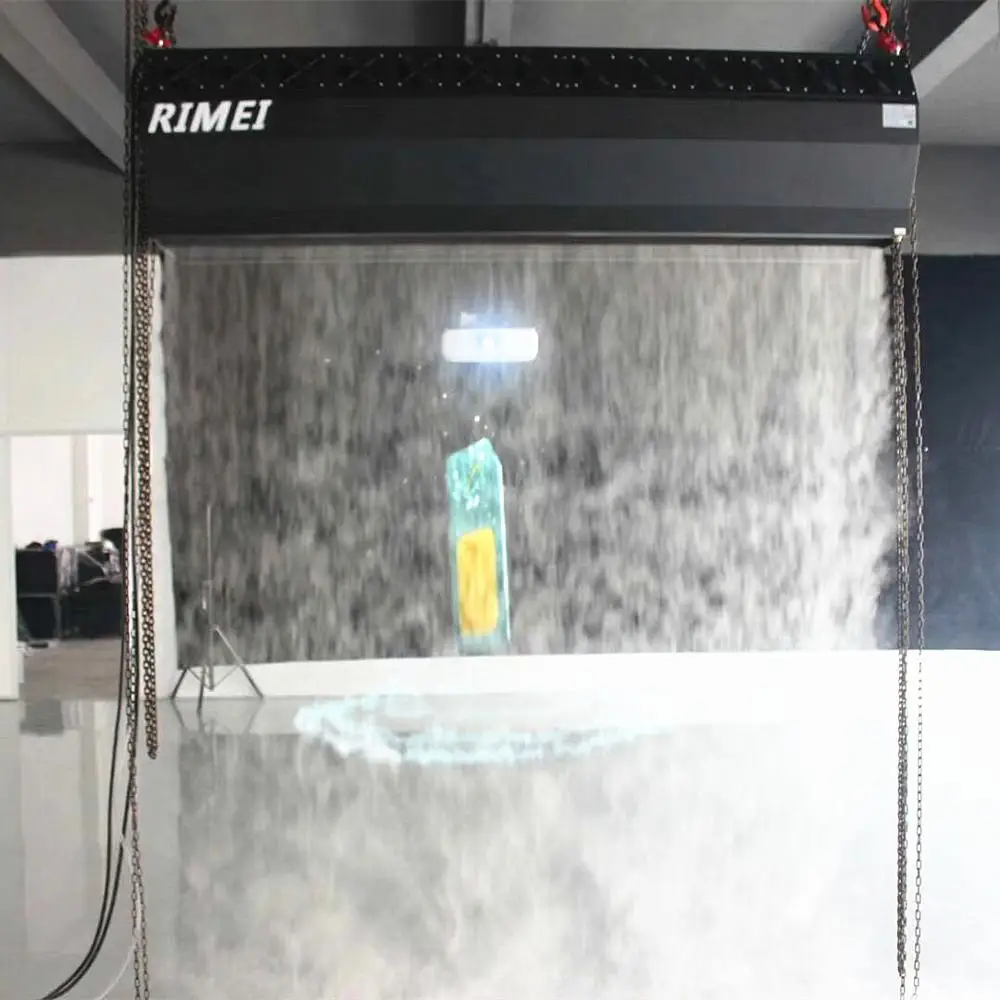 

china manufacture 1.5m touch fog screen with motion-sensitivity, White and black