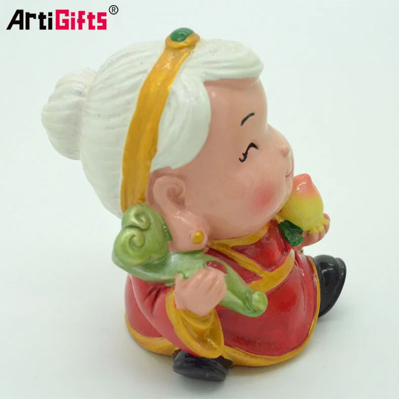 Wholesale 3d customize cartoon chinese style resin figurines toys