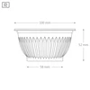M201 PP 6oz 201ml chinese style disposable plastic bowl for rice and soup