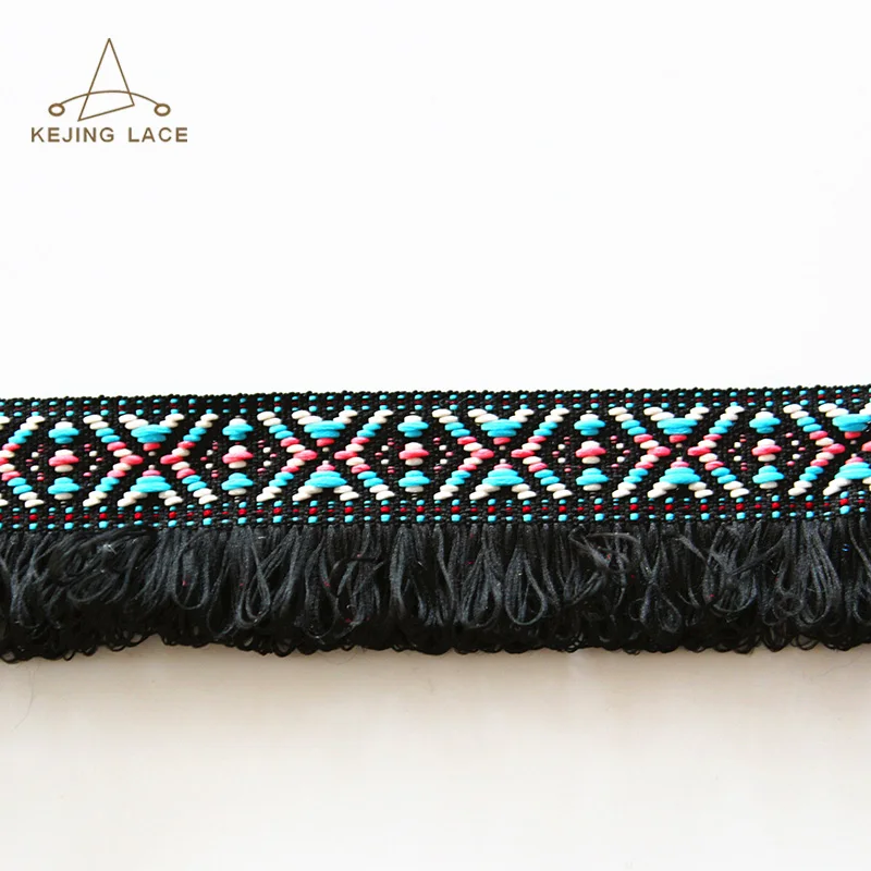 
Embroidery Eraided Tassel Ribbons with Fringe 