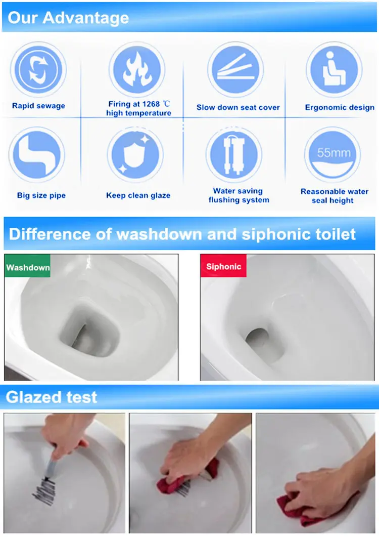 Chaozhou bathroom overhead 4 inch outlet white toilet bowl