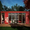 Low cost prefabricated house and wall panels newest folding prefab modular container house