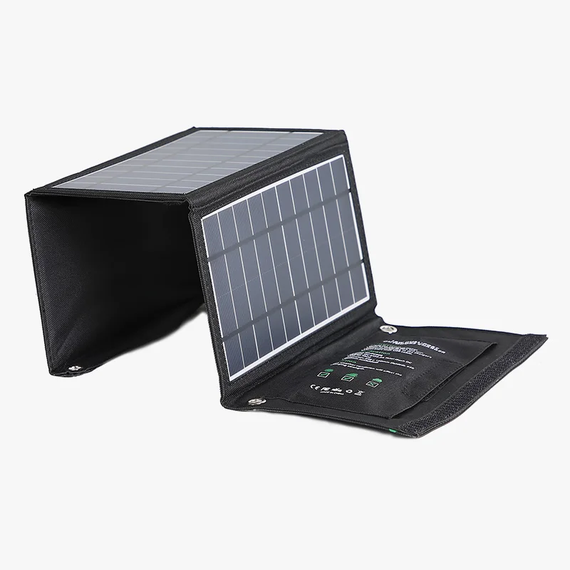 

good quality 16w portable outdoor solar panel charger for mobile phone, Black;camo;etc.