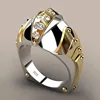 INFANTA JEWELRY Gold Fish Mouth Shaped Ring Men's Ring Cross Border Hot Style Accessories Gold Gay Men Ring