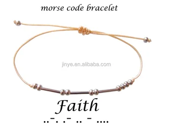 Bohemian Faith Morse Code Bracelet Bohemian Faith Morse Code Bracelet