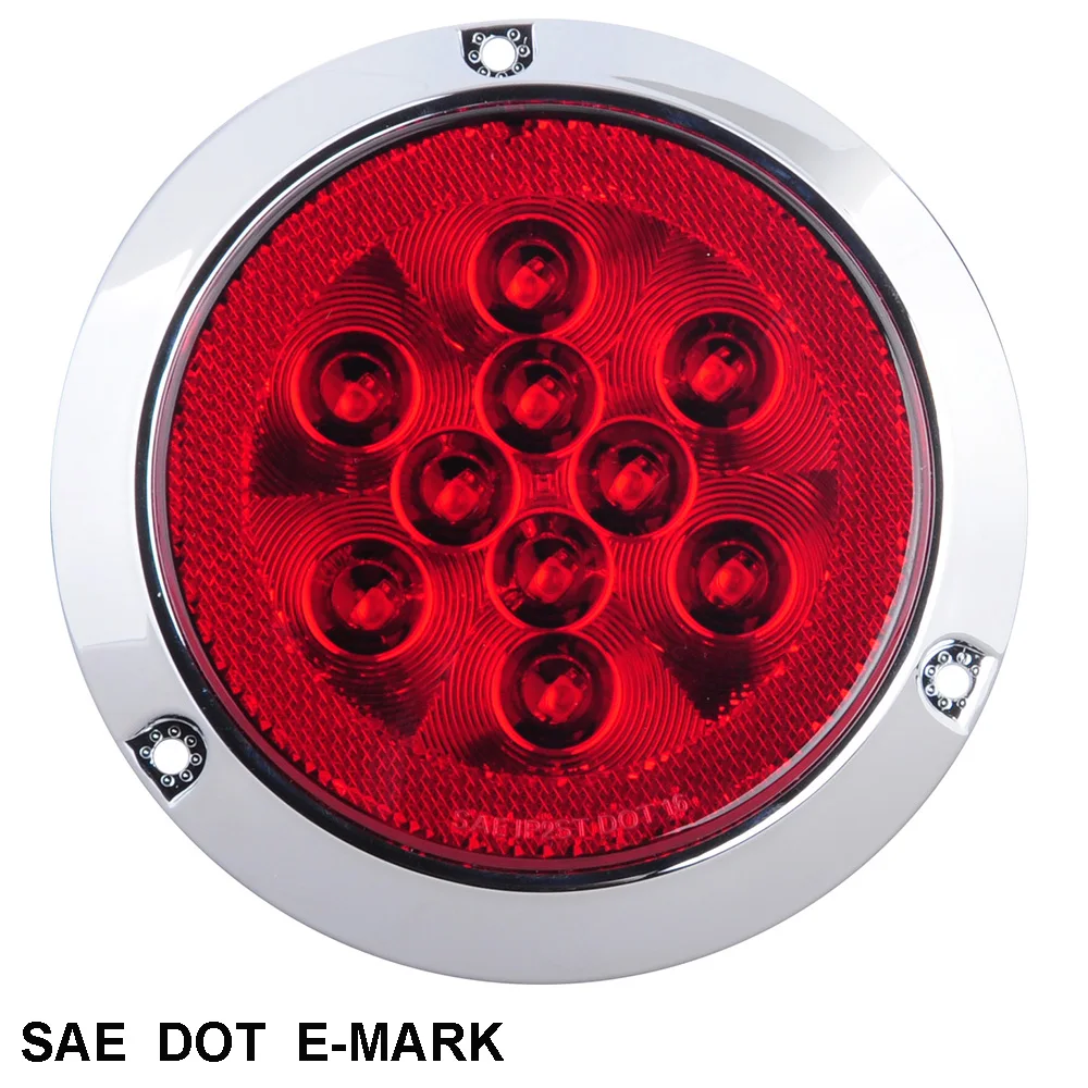 4" Round Led Light Surface Mount,Stop/tail/turn Surface Mount 4 Inch