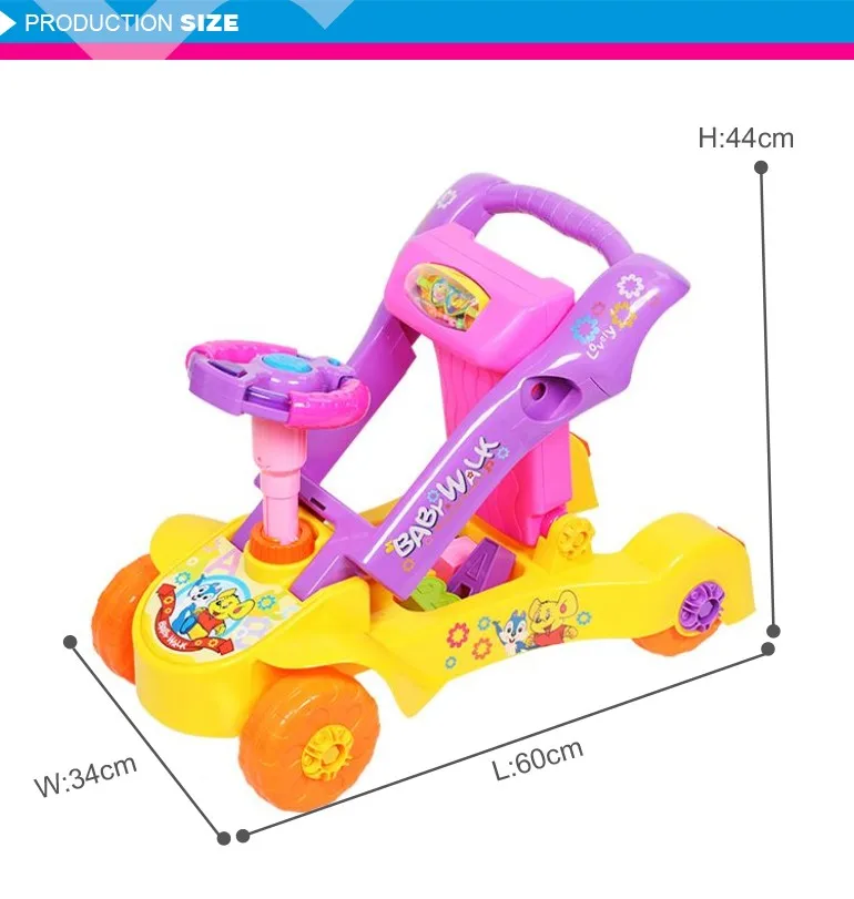 Multifunctional Push Ride On Car Learning Fancy Baby Walker Parts With
