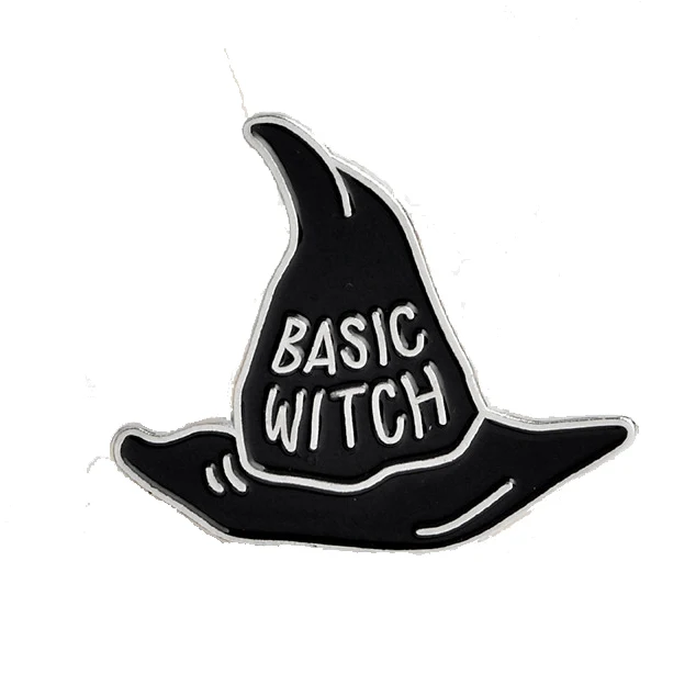 

QIHE Wholesale Witch Magic Hat Halloween Enamel Pin Badge Brooch