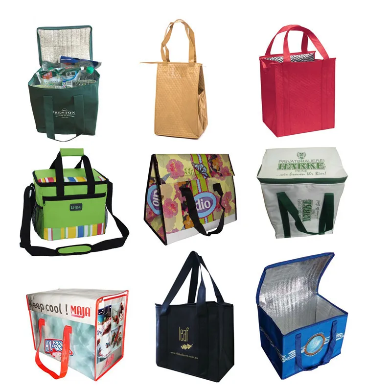 Wholesale Custom Printing Whole Food Disposable Commercial Cooler Bag