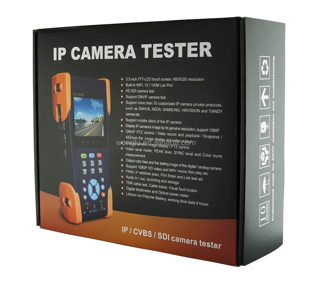 
1080P AHD and IP analogue camera Tester 