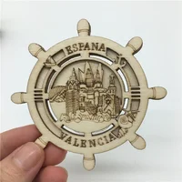 

Wholesale Custom Magnetic Tourism Souvenirs Handcrafted Custom Made 3D Wood Material Fridge Magnets for Fridge Souvenir