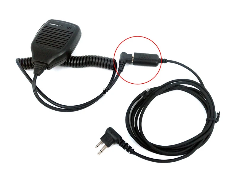 2 Pin Portable Radio Extension Cable Cord For Kw Plug/ Two Way Radio