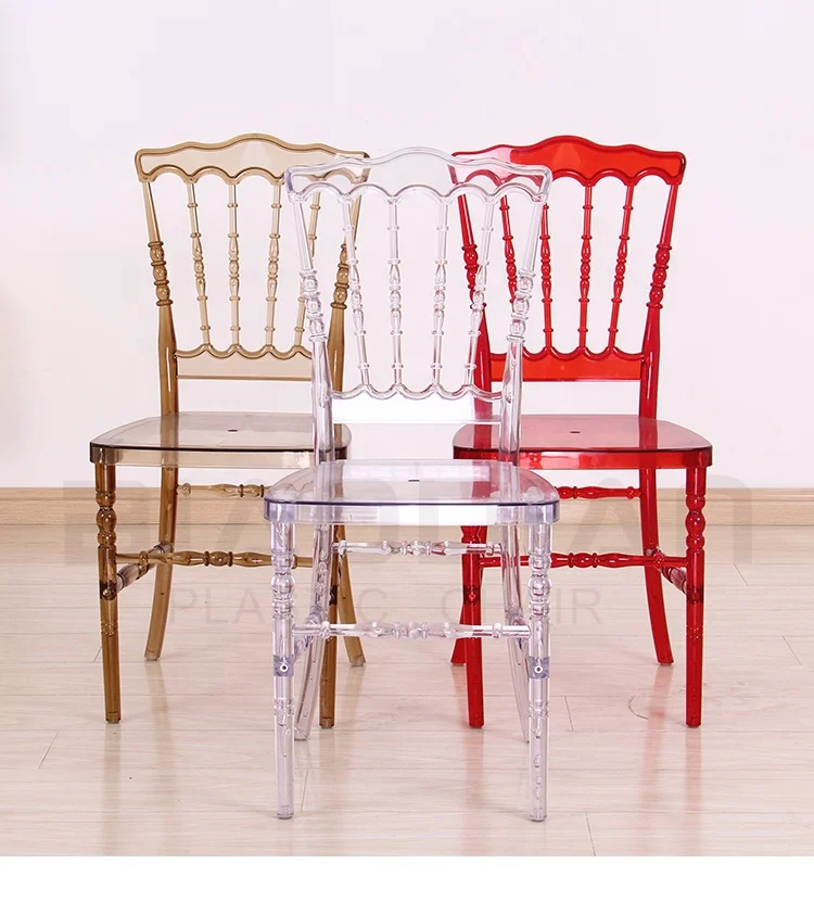 Hot Sell Hotel Furniture Clear Transparent Modern Plastic Crystal