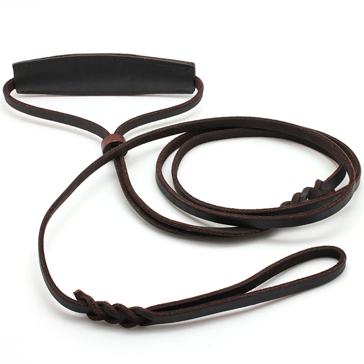 2020 High Quality Soft Texture Genuine Leather Braided Dog Leashes