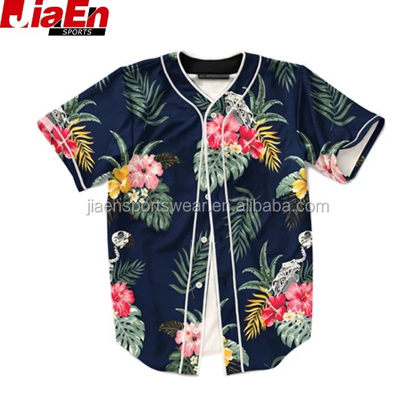 floral velour baseball jersey