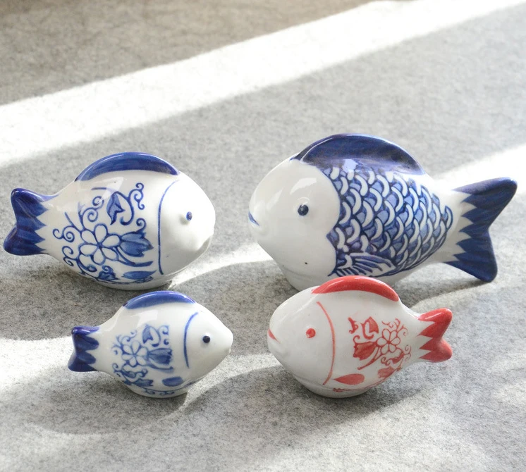 Home Decoration Ceramic Art Craft Floating Fish From Jingdezhen Buy