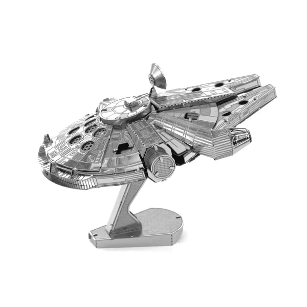 

Educational Toys Millennium Falcon 3D Metal Puzzle Magnetic 3d jigsaw puzzles for adults or Children, Silver