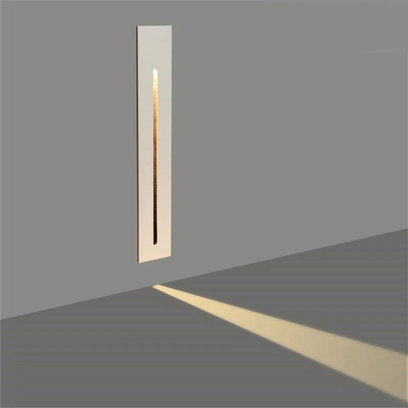 
indoor stair wall corner Recessed Led Stair Light Rectangle 3w Indoor led wall staircase lamp 