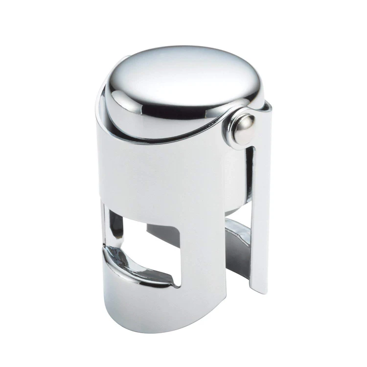 

Vacuum Sealing Custom Wine Bottle Stainless Steel Champagne Stopper