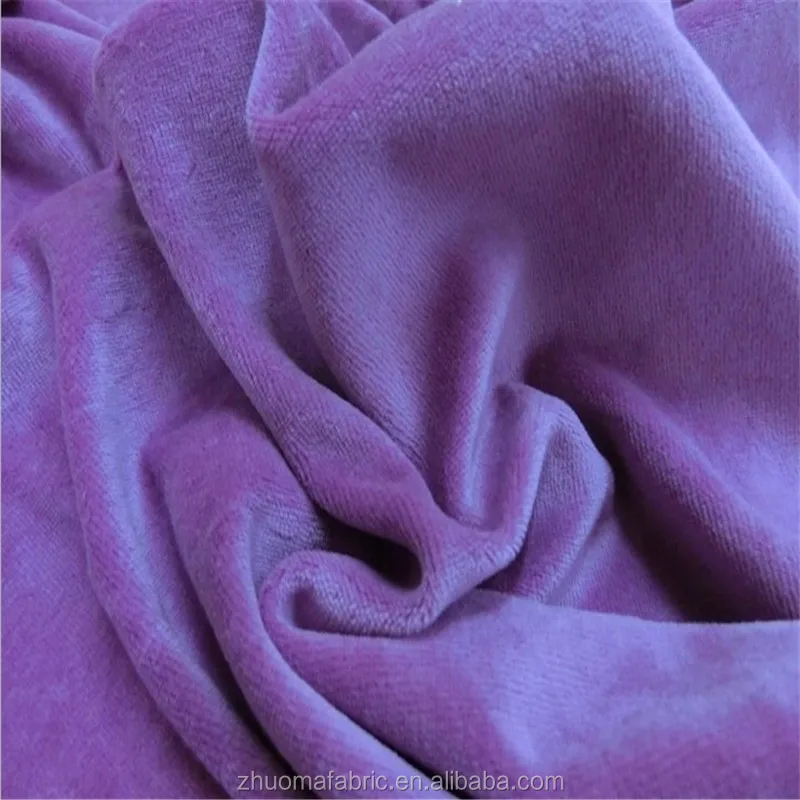 220gsm Thickness Velour 80 Cotton 20 Polyester Cotton Velour Fabric