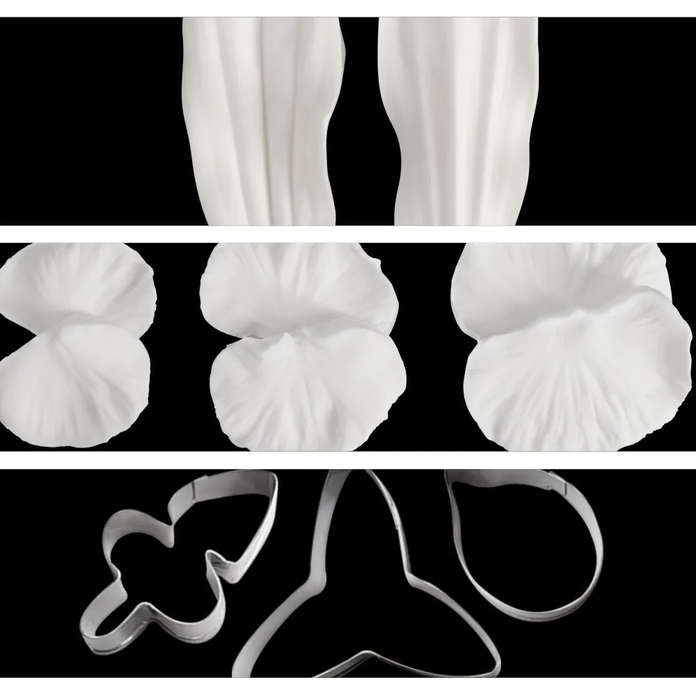 Fondant Cutters Flower Making Tools Set Veiner And Stainless Steel Ak