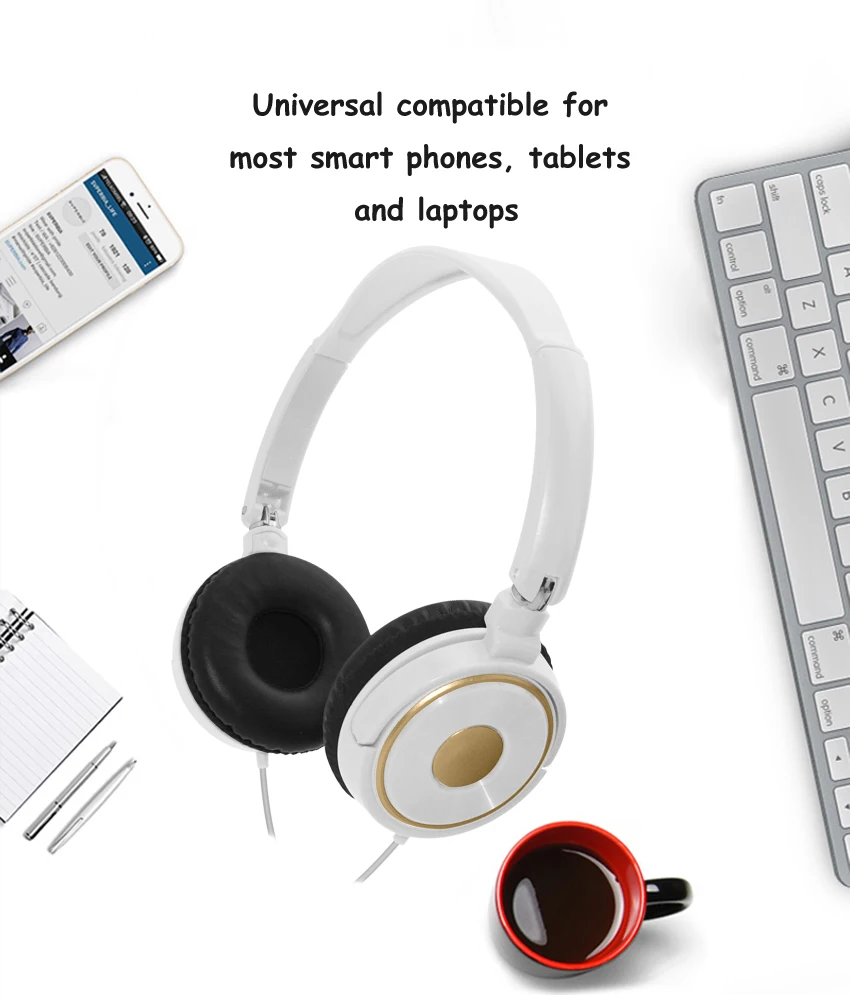 No Brand Foldable Cheap Bulk Headphones Wired Headphone For Promotion