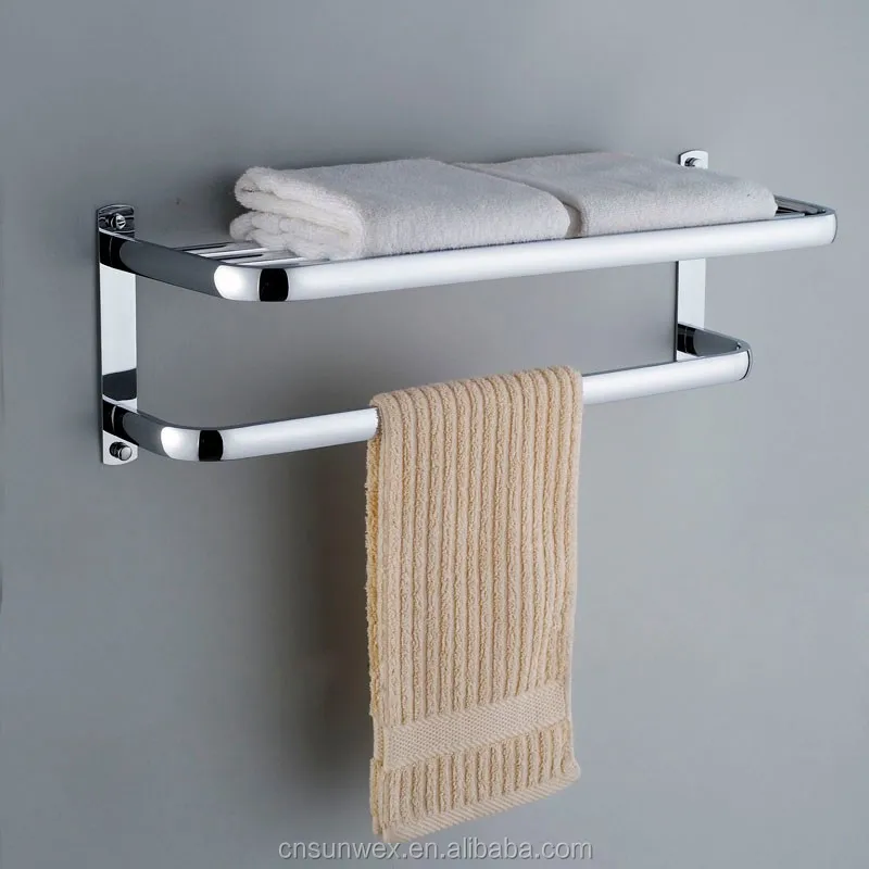 Stainless Steel 304 Hotel Style Towel Rack Bathroom Accessories Towel ...