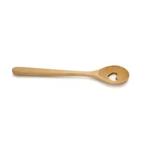 Image of Personalized wooden Cooking utenils, heart shape engraved wooden cooking spoon