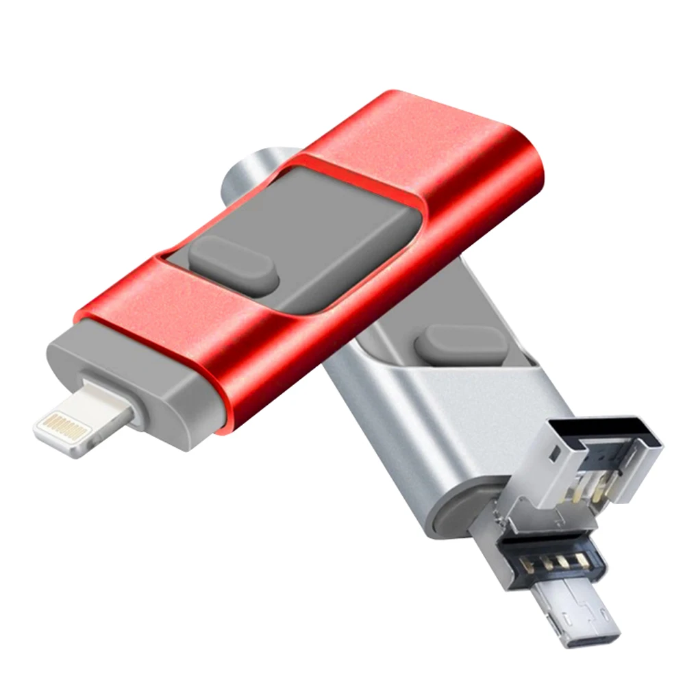 Promotional Gifts Custom 3 IN 1 USB Flash Drives 2.0 32gb For Android IOS USB Stick Manufacturers