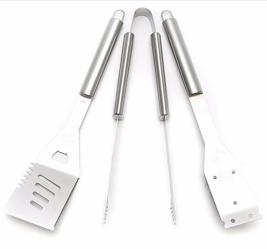 3 Piece Heavy Duty Barbecue Tool Set,Bbq Grill Tools Set With Grill ...