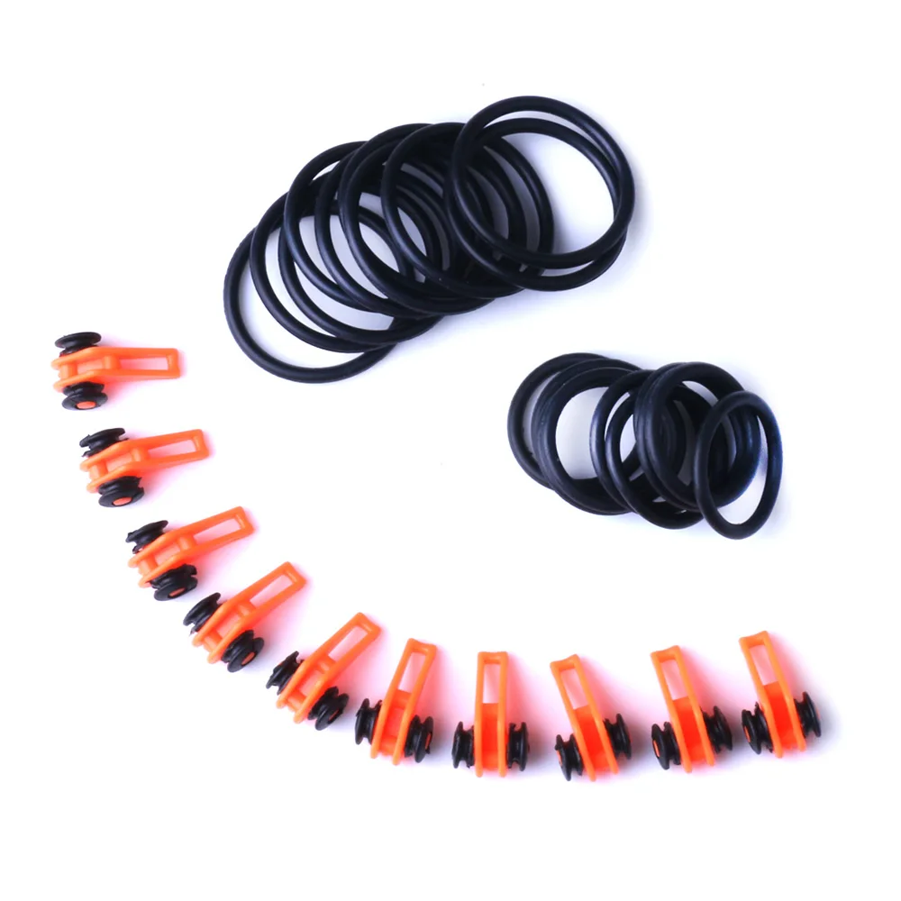 

Plastic Fishing Rod Easy Hook Keeper Hanging Bait Lure Hook Holder rubber ring Artificial Accessories Fishing Tackle, 7 colors avaiable