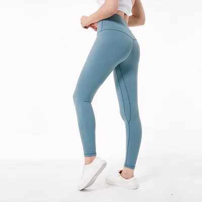 

2018 New Design Elastic High Waist Pencil Pants Yoga Sports Leggings, As picture