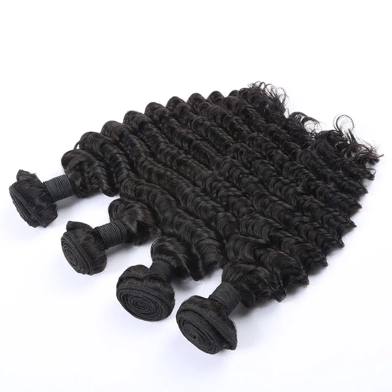 

Ishe wholesale 7a Grade 100% Unprocessed Cuticle Aligned Deep Wave Brazilian Virgin Hair Bundles, N/a