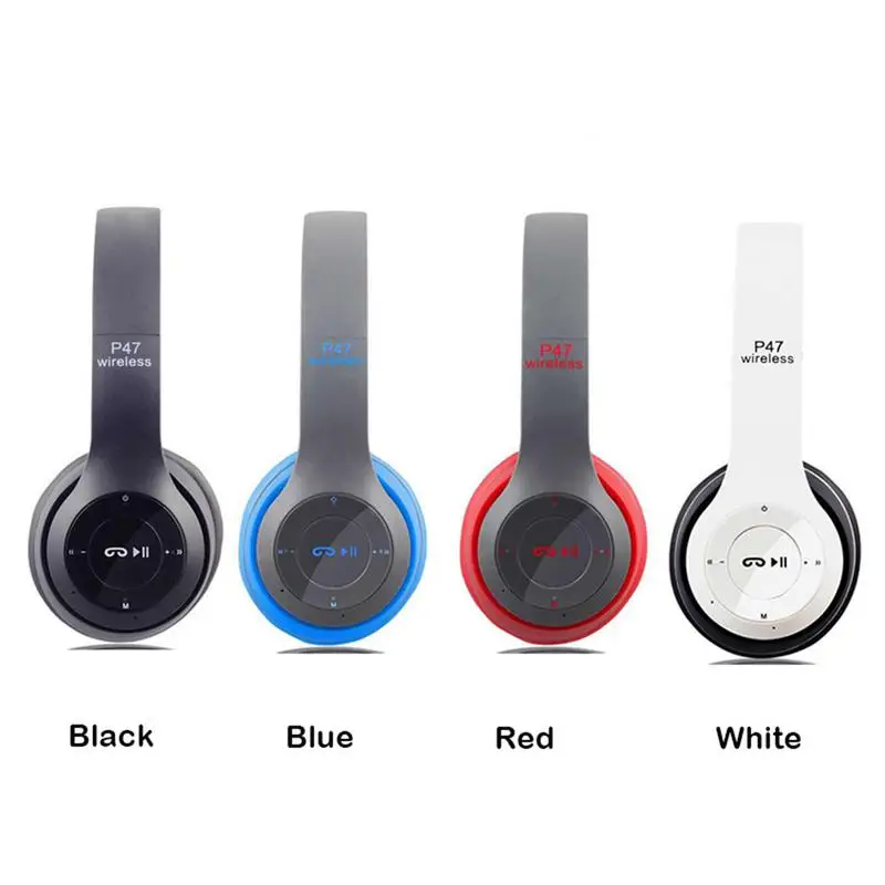 Stereo Head Mounted Bluetooth Headphones Music Accessories Innovative Multifunctional P47 HeadsetWireless Phone Speakerphone