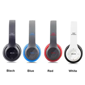 Stereo Head Mounted Bluetooth Headphones Music Accessories Innovative Multifunctional P47 HeadsetWireless Phone Speakerphone