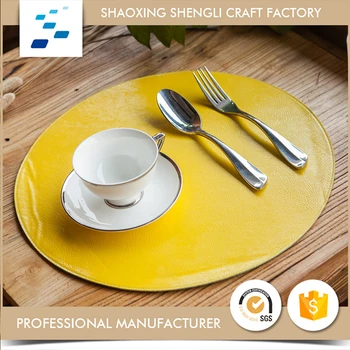 Manufacturer Natural Custom Leather Vinyl Placemats Wholesale