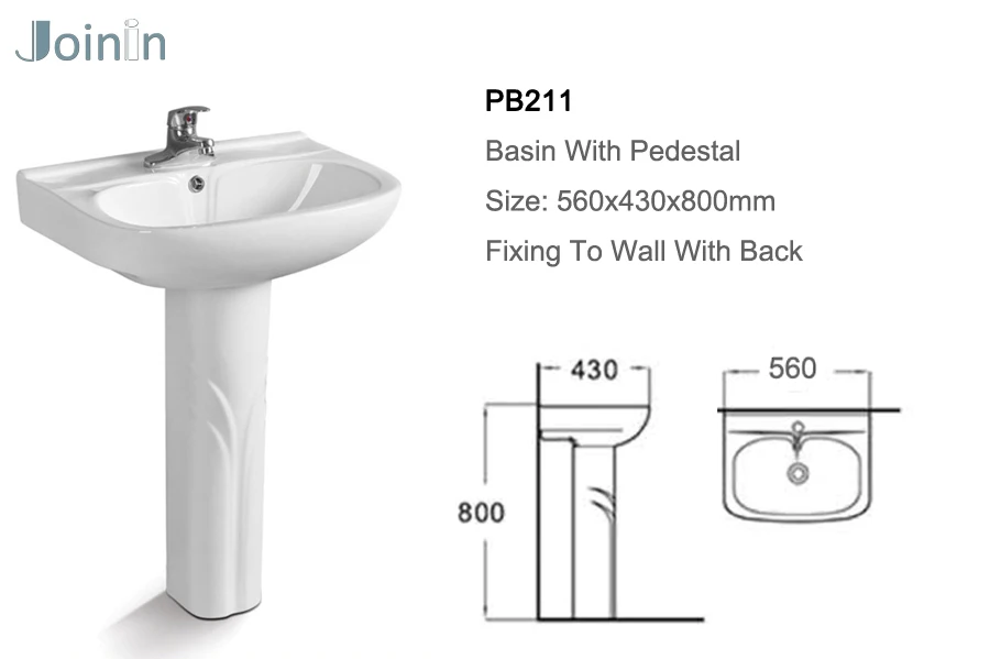 chaozhou Sanitary Ware Bathroom Ceramic Wash Hand Basin size  (PB211)