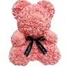 40CM Cute Animal Rose Bear High Quality Plush Foam Flower Rose Bear For Girl's Gift
