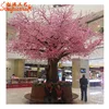 Wholesale Christmas decoration suppliers plastic cherry blossom tree with silk flower for wedding