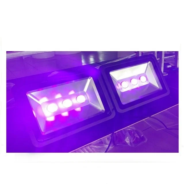 Manufacturer 10W 20W 30W 50W 100W 150W 200W 500w uv Black light Stage Lamp IP65 UV purple 365nm 395nm Flood Light
