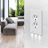 Plug Cover LED Night Light with light Sensor Wall Outlet Night Lamp