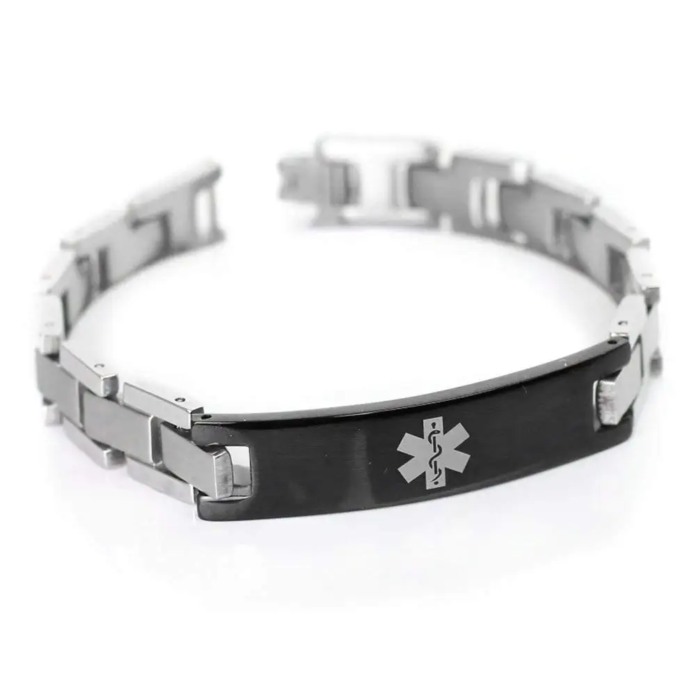 White Pre-Engraved /& Customized Organ Donor Charm Medical Bracelet My Identity Doctor Red Millefiori Glass