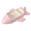 New Creative Baby Food Container Cartoon Airplane Children's Plates Feeding Bowls Dish Wheat Straw Box Sets Dinnerware Sets