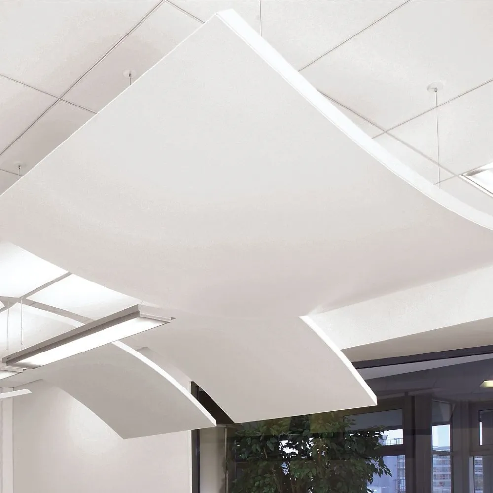 Decorative Acoustic Suspended Fibre Glass Curved Ceiling Tiles Buy