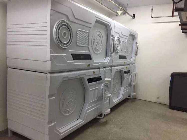 
Hostel furniture divan bed capsule design nap pod capsule hotel resting bed 